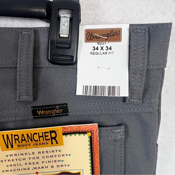 Wrangler® Wrancher Heather Gray Men’s 82HG Polyester Pants Size 34 x 34 - Picture 5 of 6